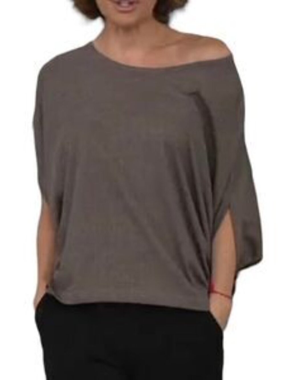 Lisa Rinna Collection Round-Neck Batwing Top - Picture 3 of 6